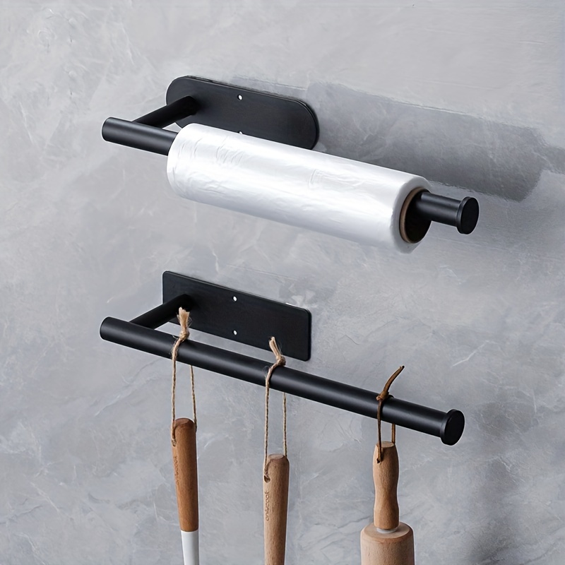 

Stainless Steel Paper Towel Holder, Multi-purpose Kitchen & Bathroom Towel Rack, Wall Mount, No-drill Easy Installation, Durable & Rust-resistant, Strong Load Capacity