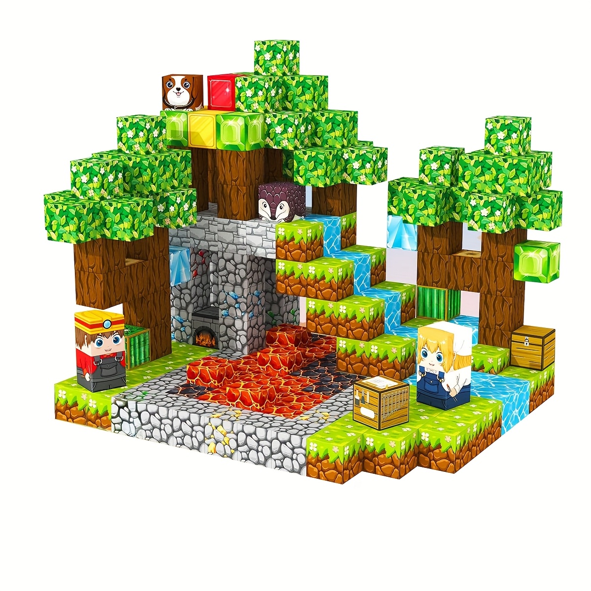 Gioco di costruzione con aste magnetiche Blocks | ATAA CARS