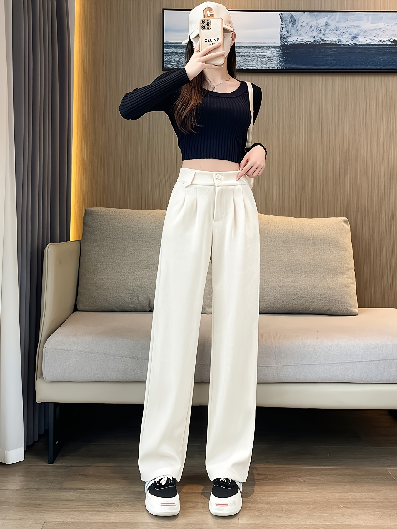 Wear White Corduroy Pants Winter White Womens Pants Business