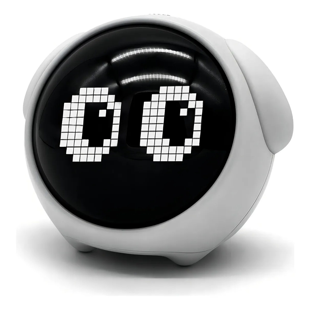 moderno con pantalla frontal, reloj de mesa electrónico para oficina, habitación o mesita de noche, dispositivo de plástico con alertas e