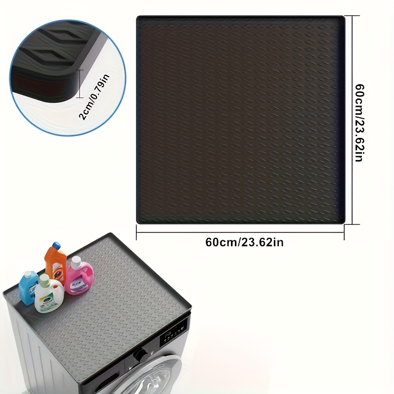 Image of Premium Washing Machine And Dryer Top Protective Mat - Dustproof, Quick Dry, Non-slip, Waterproof, Cover Mat For Laundry Room, Kitchen, And Home Use