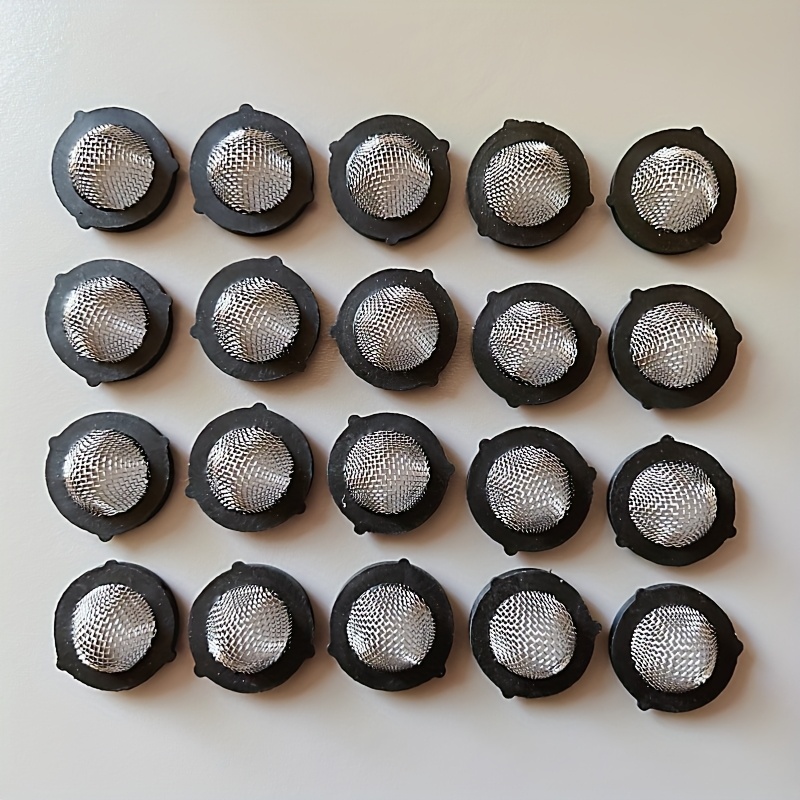 20pcs of hose gaskets with strainer black for 3 4 garden hose connectors and 5 8 washing machines 0