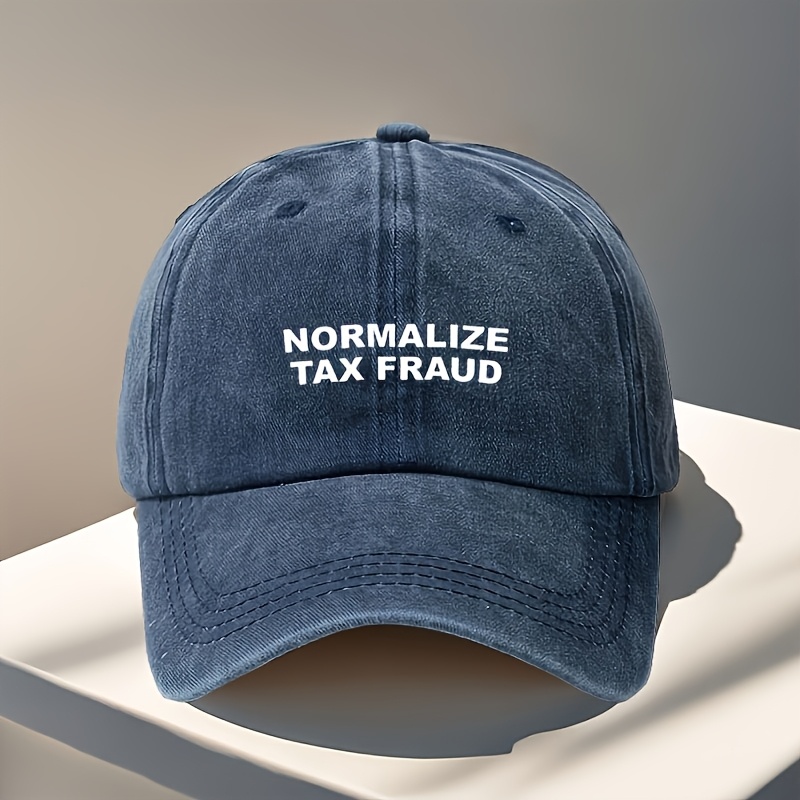 TEMU A Breathable And Stylish Baseball Cap Featuring " Tax " Letter Print, A Vintage Women's Hat Suitable For Outdoor Casual Wear, Vacation Fashion