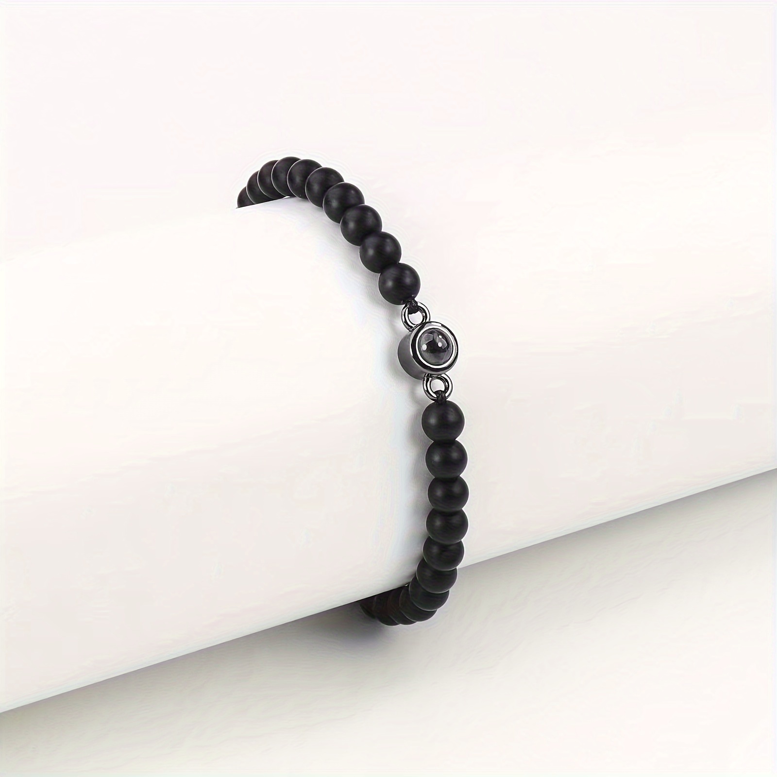 Personalized Photo Projection Bracelet, Customizable Charm