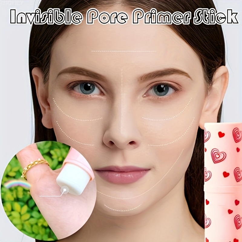 2 件装持久、光滑的 1 件隐形毛孔底座棒 - 无瑕肤色遮瑕和底漆，具有隔离屏障、浅米色修饰和减少毛孔特性 - 适合所有浅米色调 2