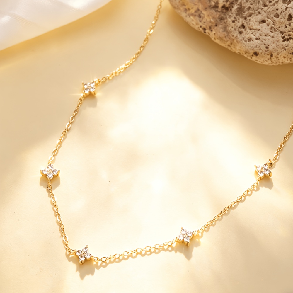 Women's 18K Golden Plated Classic Easy Collar Necklace