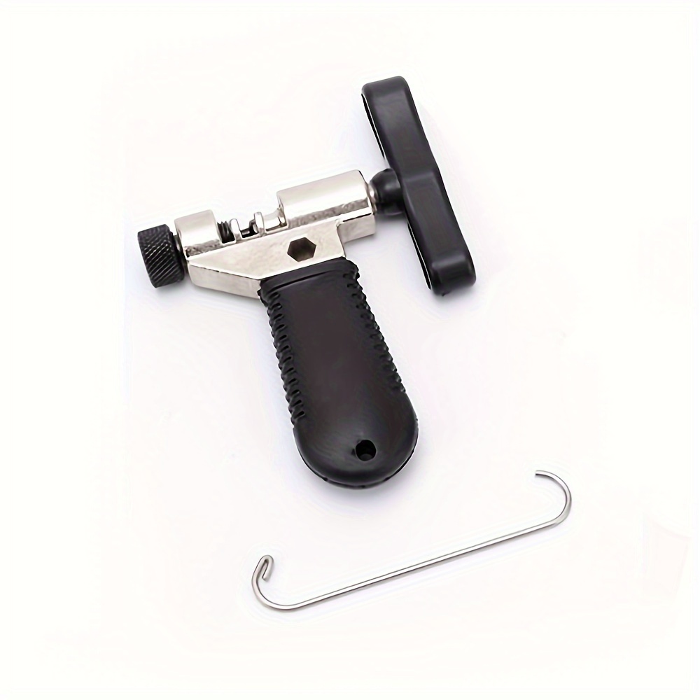 TEMU Herramienta universal para cadena de bicicleta con gancho para cadena, herramienta de reparación de cadena para bicicleta de carretera y de