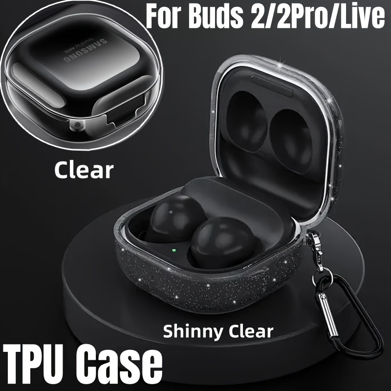 Shinny Transparent Case For Galaxy Buds 2 Pro/buds - Temu