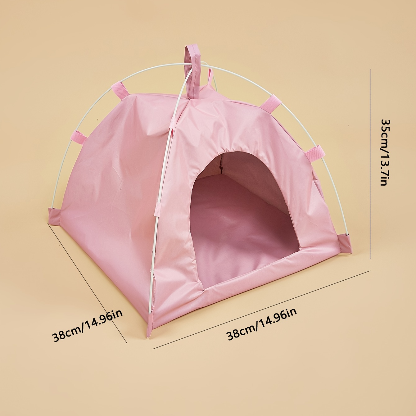 TEMU 1 pz, per piccoli animali domestici fino a 3 kg, per animali domestici , Pieghevole, Forniture per animali domestici da esterno, Cuccia con