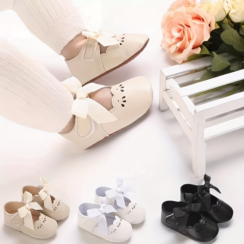 Zapatos de Princesa para Bebé Niña de 0-1 Año con Antideslizantes y  y Transpirables de PU Tela, Cierre Fá