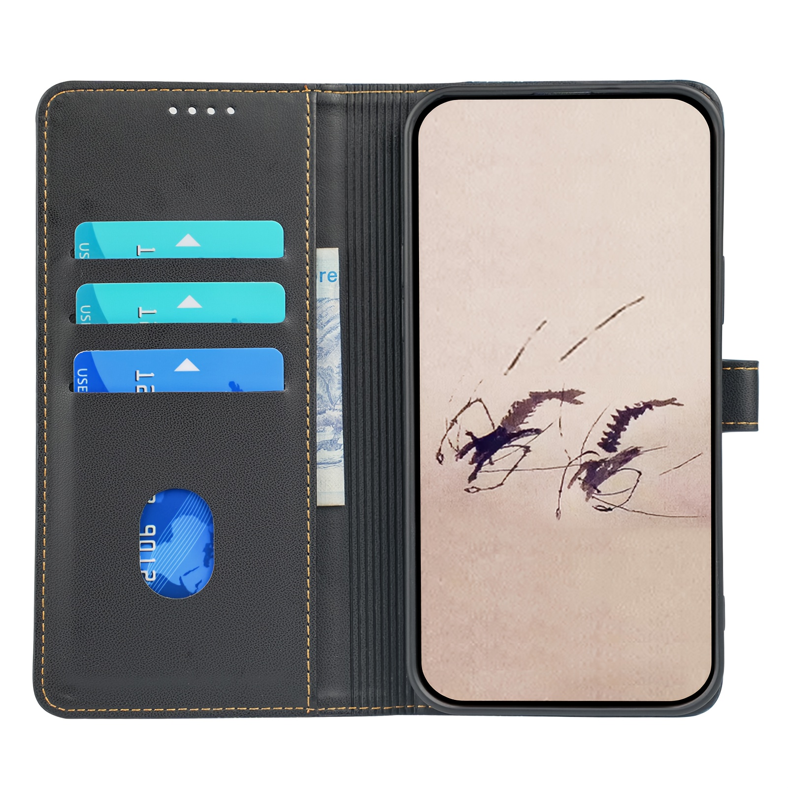 TEMU Phone Case - Suitable For Oppo A6/a6x 4g 5g Series Flip Cover Wallet Phone Case, Fits The Phone Perfectly And Has Protective Functions, With 3
