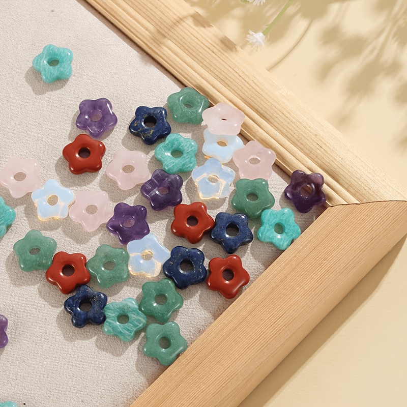 5pcs Crystal Multicolor Flower-Shaped Jewelry Additions