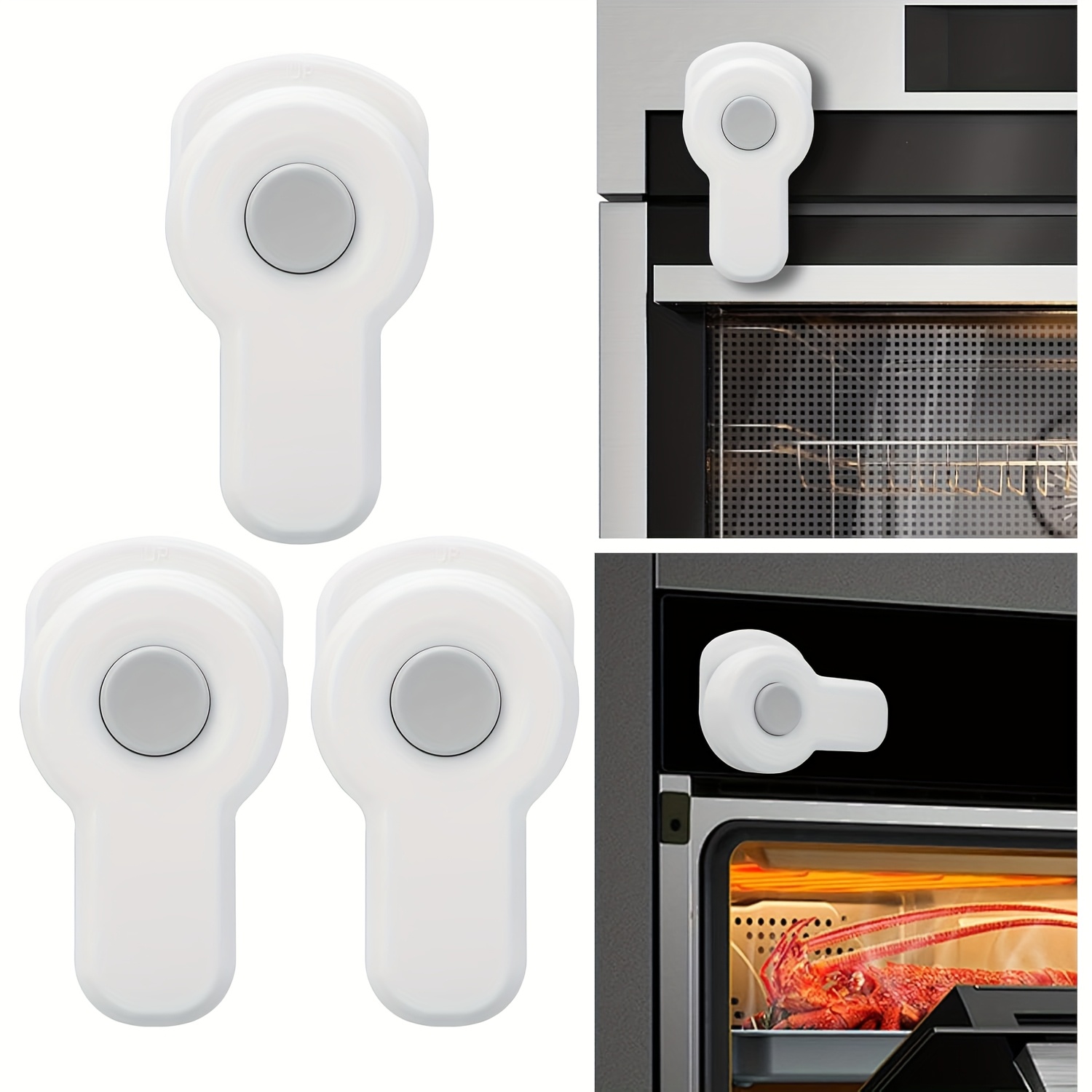 Image of Oven Door Lock, Safety Locks, Protective Drawer Latches, Cabinet Door Locks, Anti-pinch Protection Locks