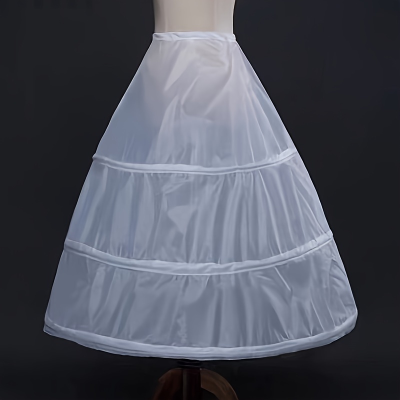 

Elegant 3-hoop Petticoat For Bridal Gowns - Hand Washable, Polyester & Nylon, Perfect For Wedding Dresses & Formal Attire Wedding Guest Dresses For Women Wedding Dresses For Bride