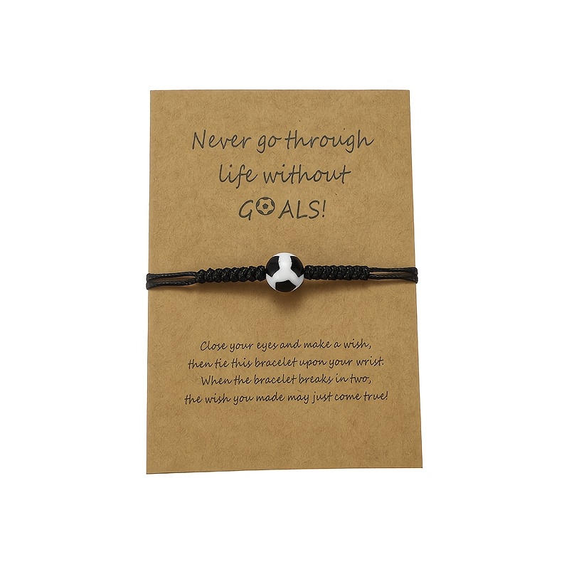 Handmade Football Bracelet, Gift For Football Enthusiasts, Gift For Football Teams, Gift For Events