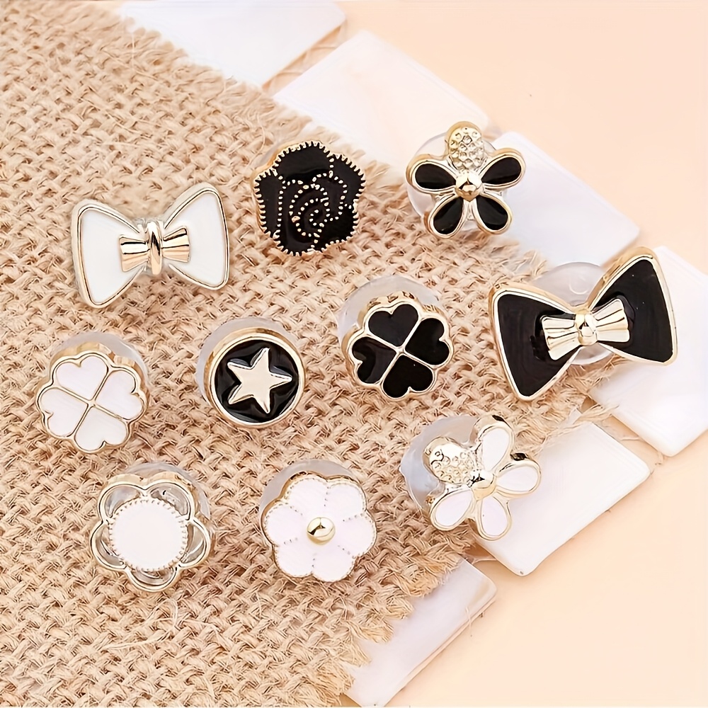 Upgraded 5/10pcs Invisible Shirt And Collar Anti-slip Clips - Easy To Grip, Seamless, Non-slip, Rust-resistant, Suitable For Cuffs, Collar Clips, And Cuff Fixing, Sizes 1#~9#