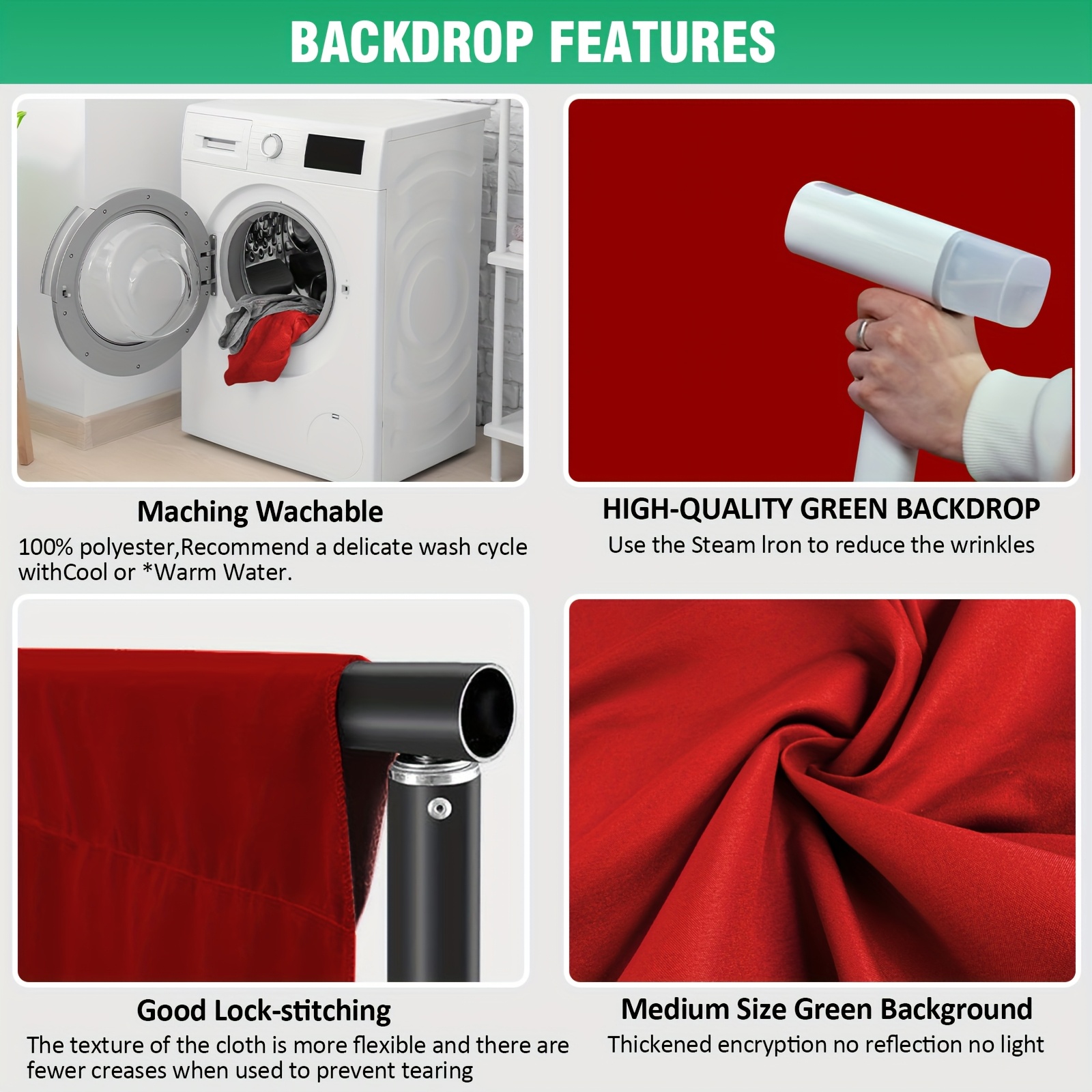 Wrinkle Free Background Curtains for Parties