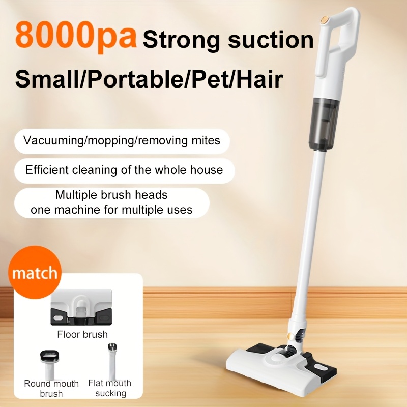 TEMU Handheld Vacuum Cleaner, Home Wireless, Super Power, 45 Minutes, Rechargeable Car Vacuum Cleaner, Suitable For Carpet, Hard Floor, Pet Hair