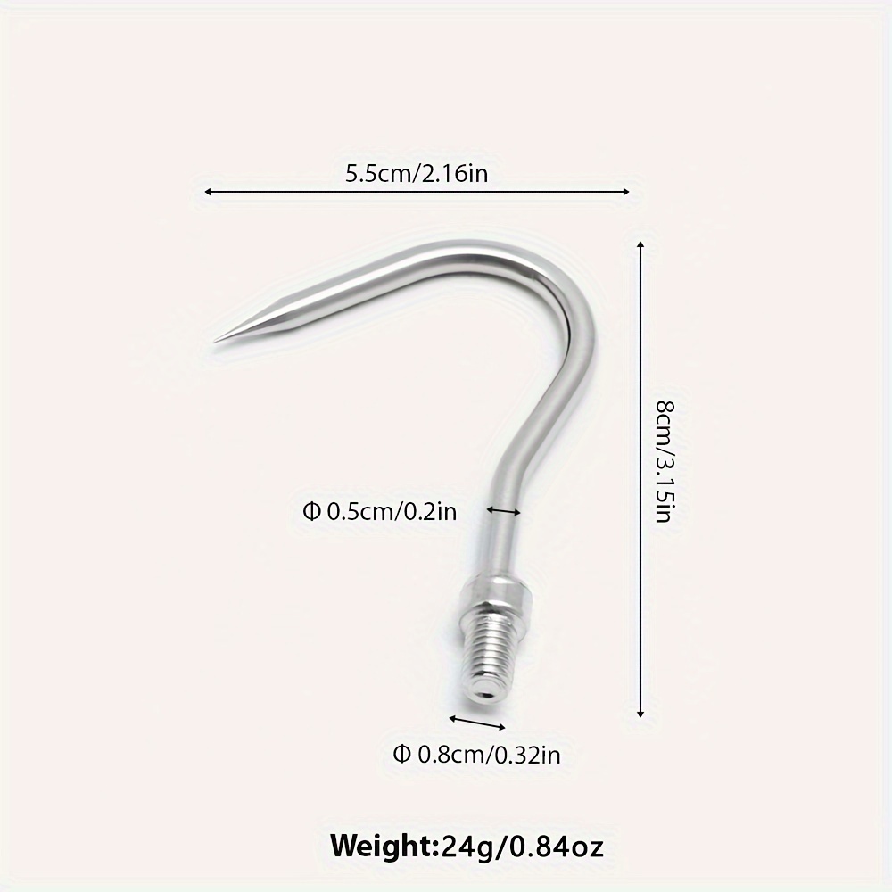 Stainless Steel Fishing Hook Without Barbs Four Sizes Temu