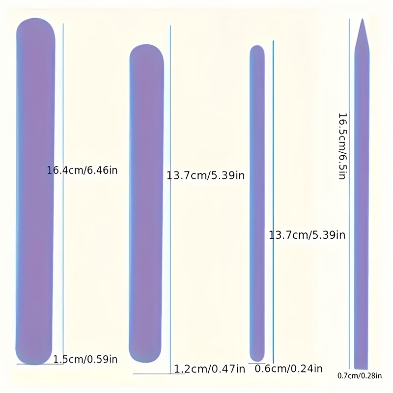 TEMU Resin Casting Molds 4 Silicone Epoxy Mixing Sticks, Reusable Resin Stirrer, Liquid Paint Mixing Tool For Making, Durable And Easy To Clean