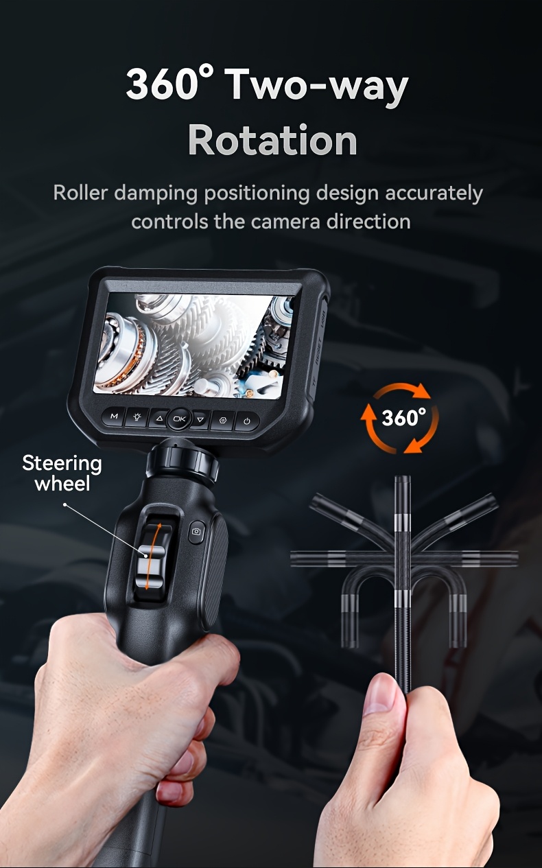 featuring   degree steering borescope with a screen this device is suitable for   environments including tight spaces and small plants and animals its compact and enhances work   Product details 0