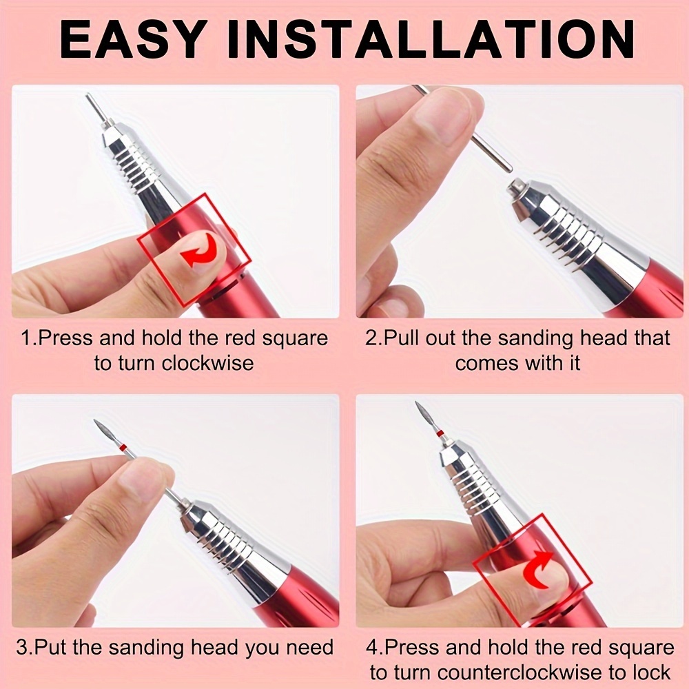 2pcs Carbide Nail Drill Bit Set for Manicure