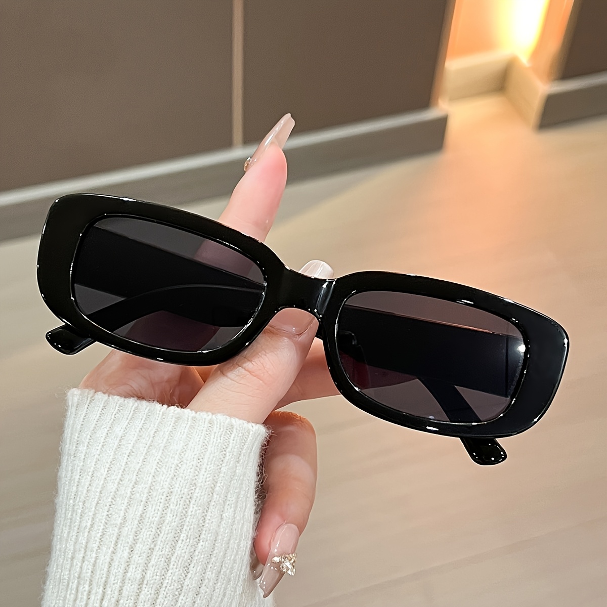 5pcs womens fashion glasses style black eyewear set - Temu  display picture 3