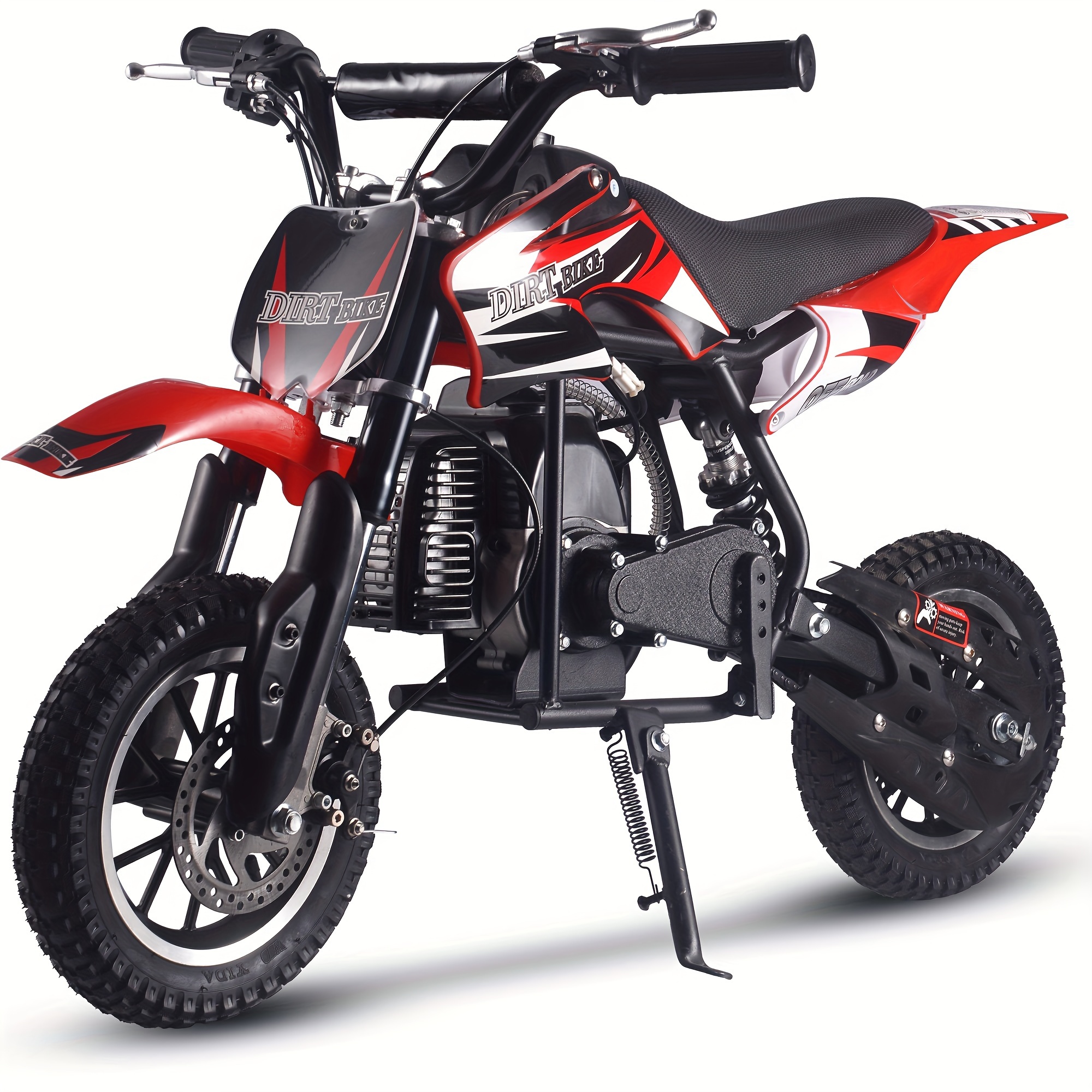 TEMU Mini 50cc Gas Dirt Bike, Db1 Model 2 Stroke Ride On Bike With Off-road Tire, Shocks, Pull Start, Oil Mixed Required, Support Up To 130lbs, : 20 Mph