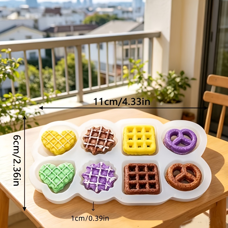 TEMU Six-in-one -shaped Mold Suitable For Scented Candles, Epoxy Resin & Clay Plaster Casting - Silicone Demolding, Irregular Molds For Diy Crafts,