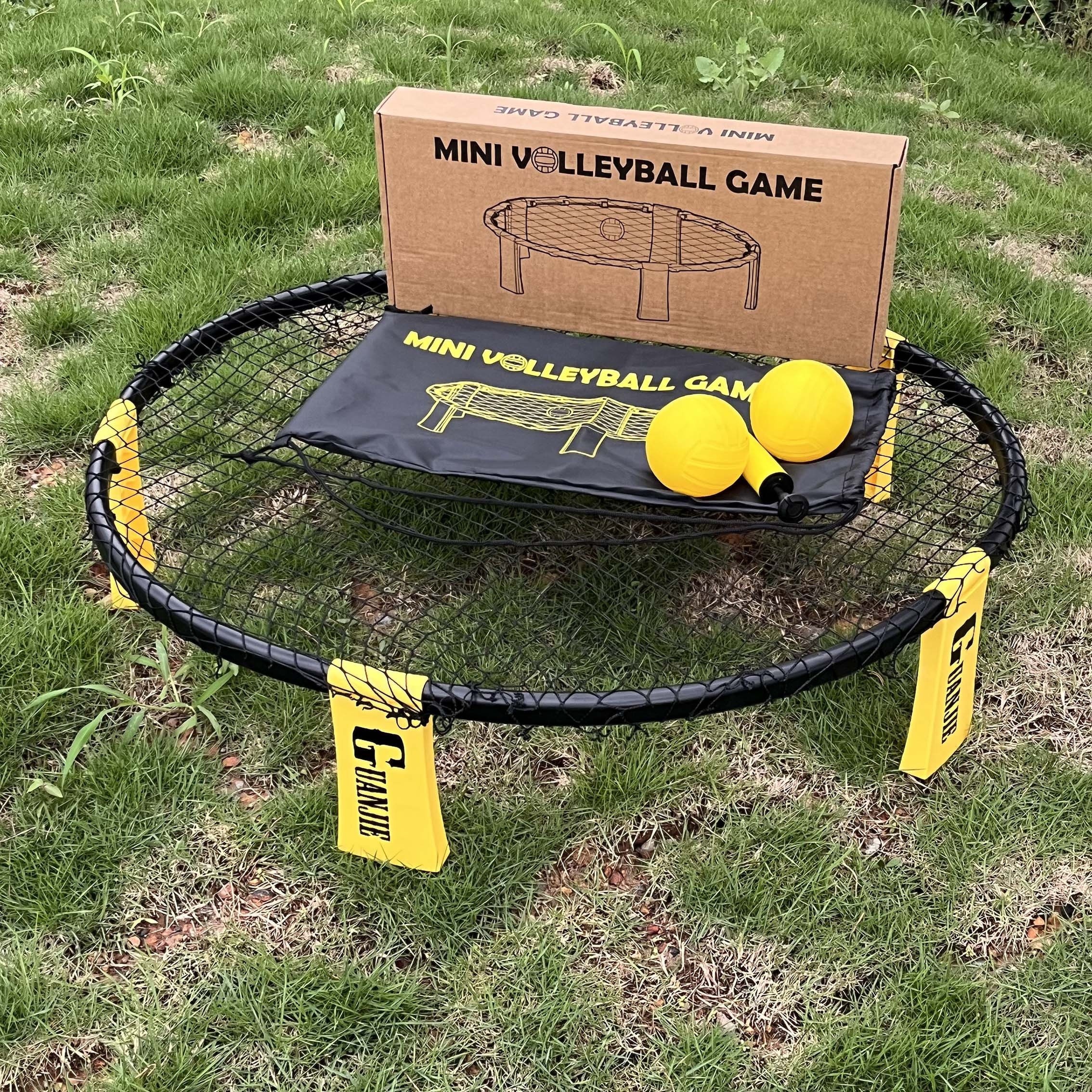 

Portable Mini Volleyball Set For Outdoor Fun - Abs Material, Beach &