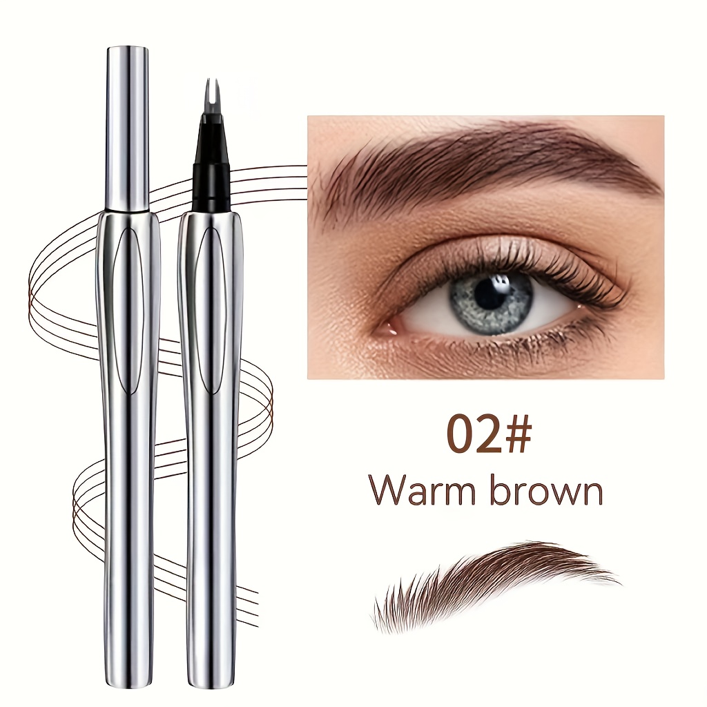 Waterproof & Sweatproof Eyebrow Pencil - Long-Lasting, Non-Fading Brow Makeup with   Tip for Precise Definition - Waterproof, Sweatproof Formula - Ideal for Everyday, Parties, Gym - Perfect Gift for Women (Valentine s, Birthday) - All Light Beige Types, Party Beauty, Easy Application, Smooth Application,  , Beauty Enthusiasts