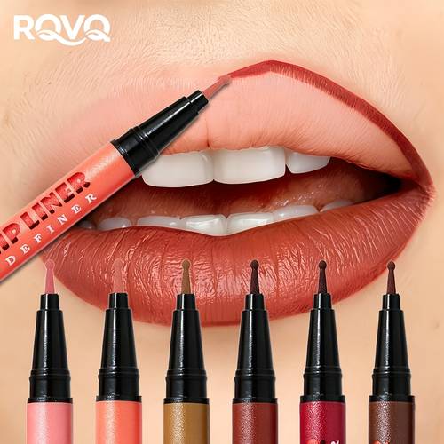6 color lip liner for defining lip shape waterproof and sweat proof lipstick liquid lip liner