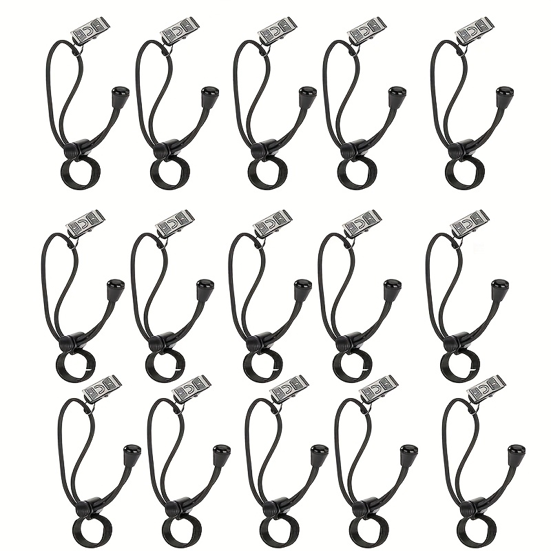 Image of Photography Background Clips, Metal Clamps With Retractable Elastic Ropes, Suitable For Meeting Photo Video Online Recording Background Setup