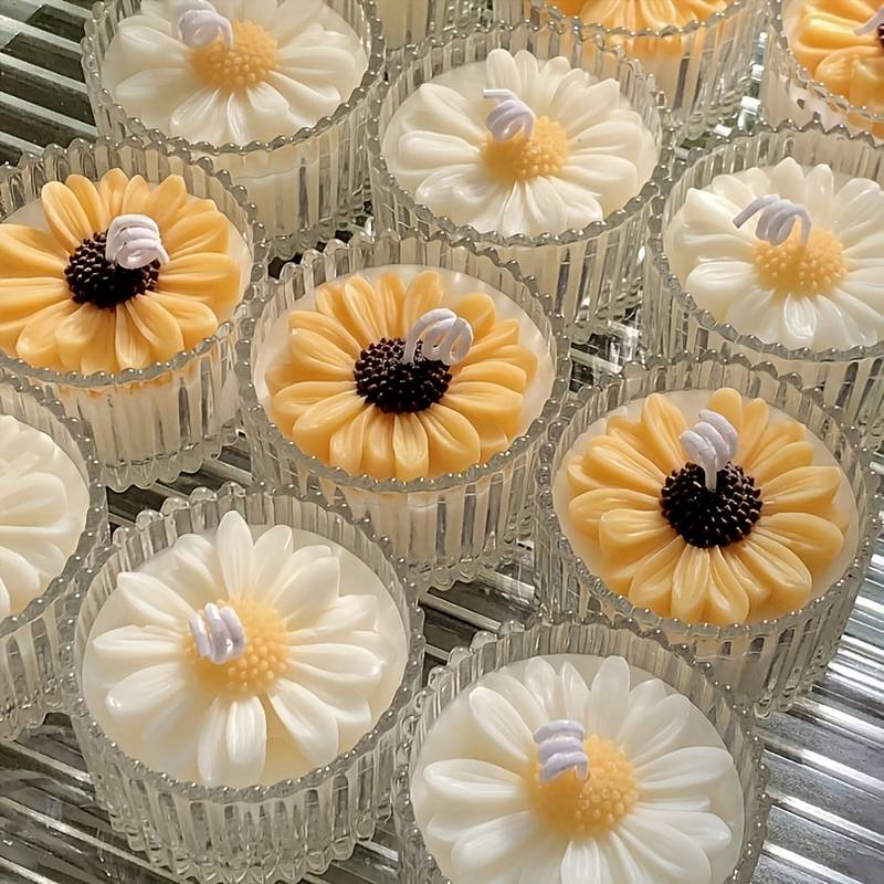 Silicone Kaarsenmallen Bloem - Flexibele Mallen Voor Kaarsen, Zeep, Epoxy En Cake
