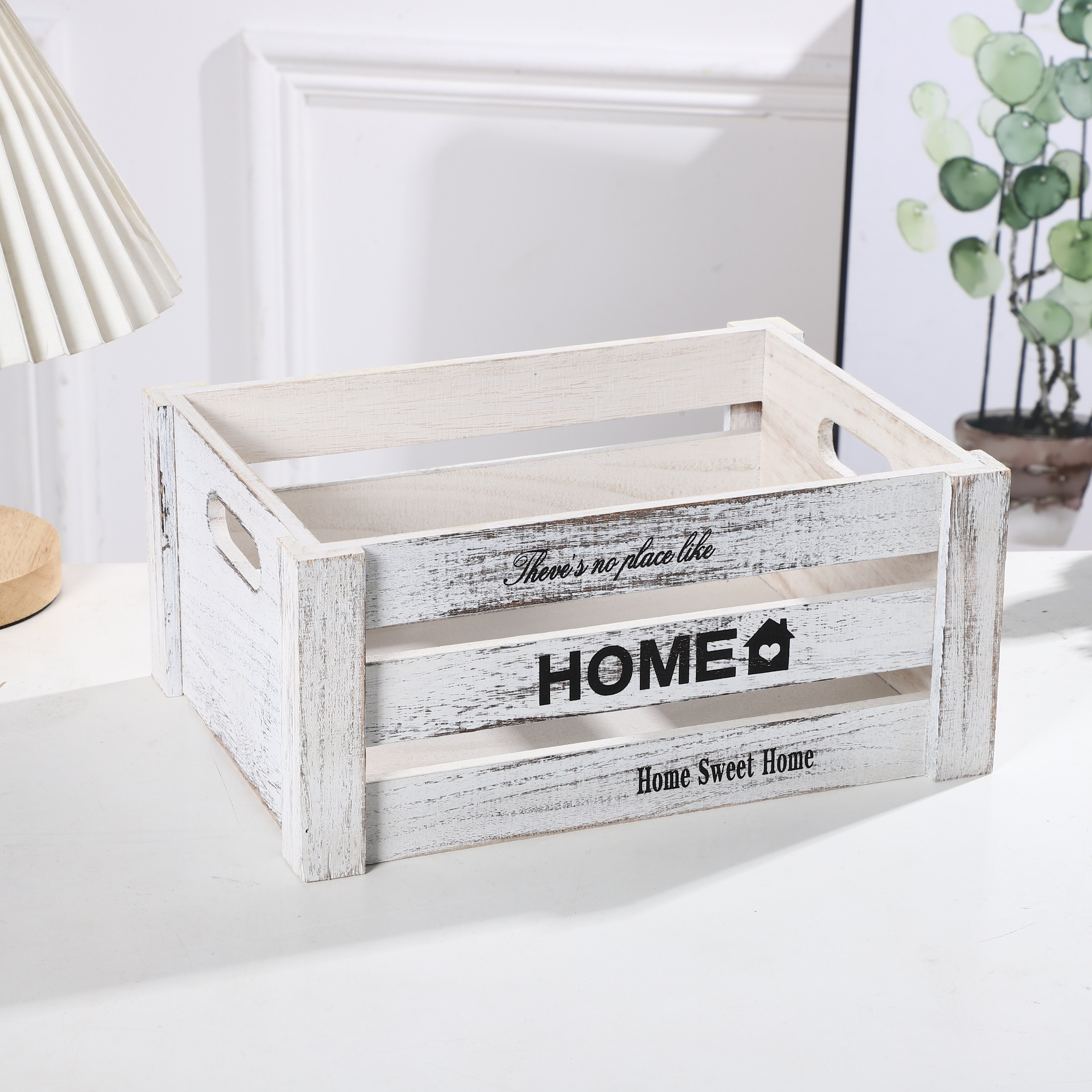 3pcs set rustic white wooden storage crates boho wooden crate box for storage display risers home decorations