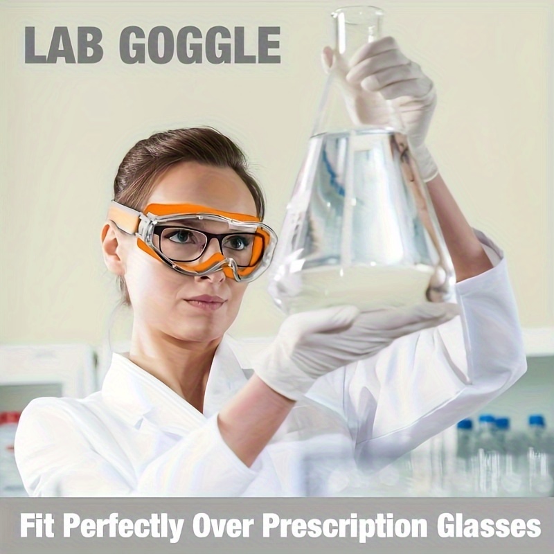 

360° Eye Protection Industrial Grade Safety Goggles - Anti-fog Pc Material For Lab, Men & Women