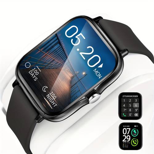 smartwatch with multiple sports wireless calling function weather updates remote camera control music control suitable for ios and 83 inch large screen smartwatch ideal for outdoor sports and daily wear multi functional