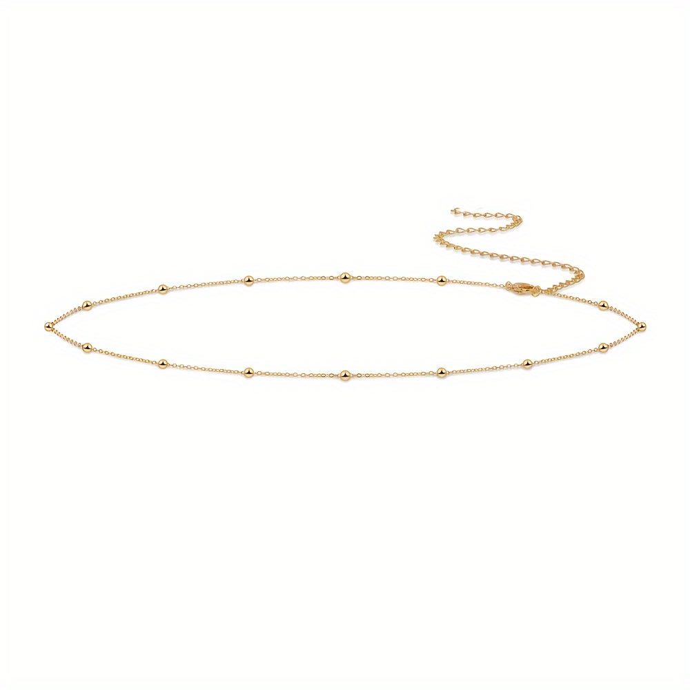 Cross Clasp Ball Chain Belt Waist Accessory Waist Chain
