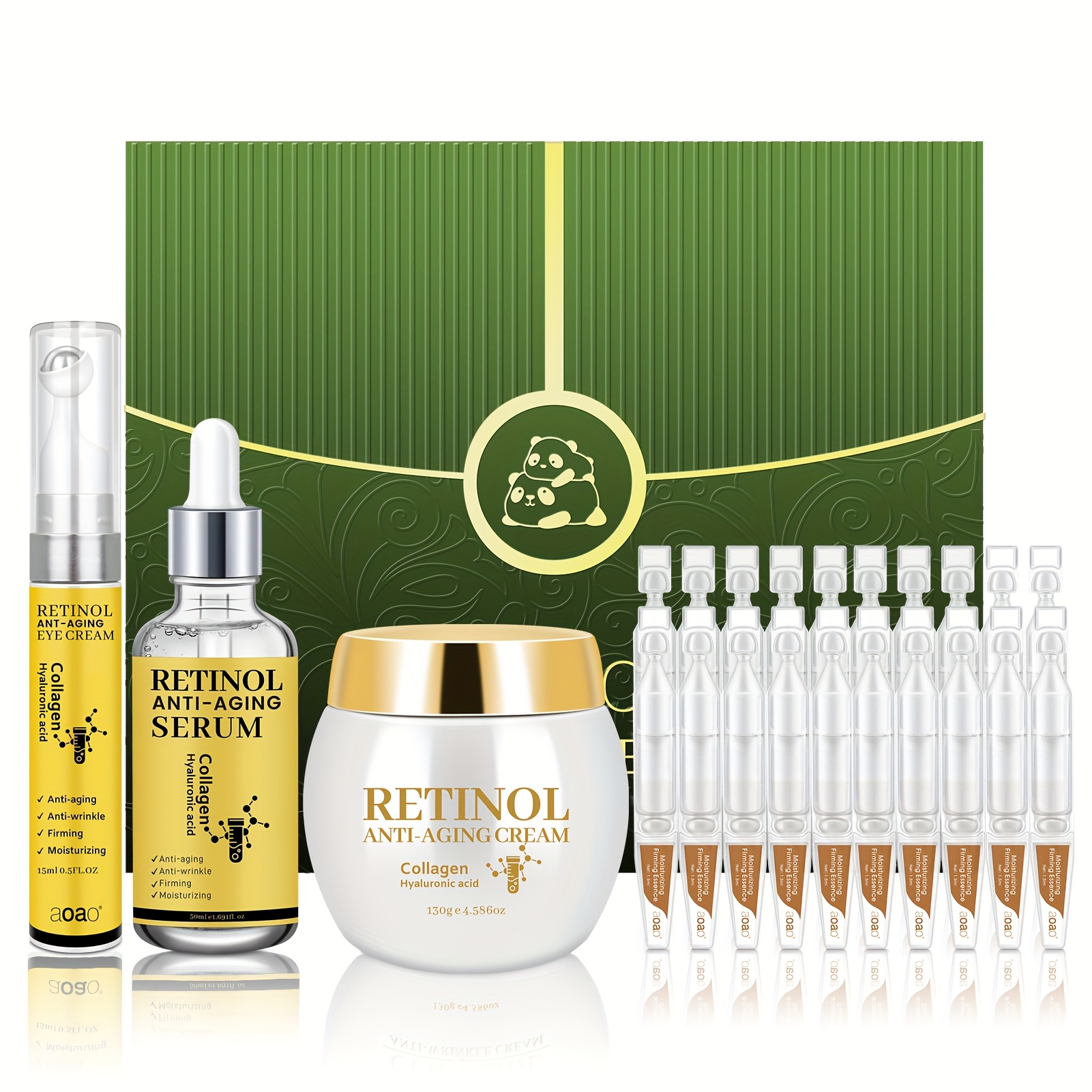 23pcs Retinol Cream Hydrating Set & Collagen Moisturizer For - The Perfect Christmas Gift Skincare Make Skin Looking.