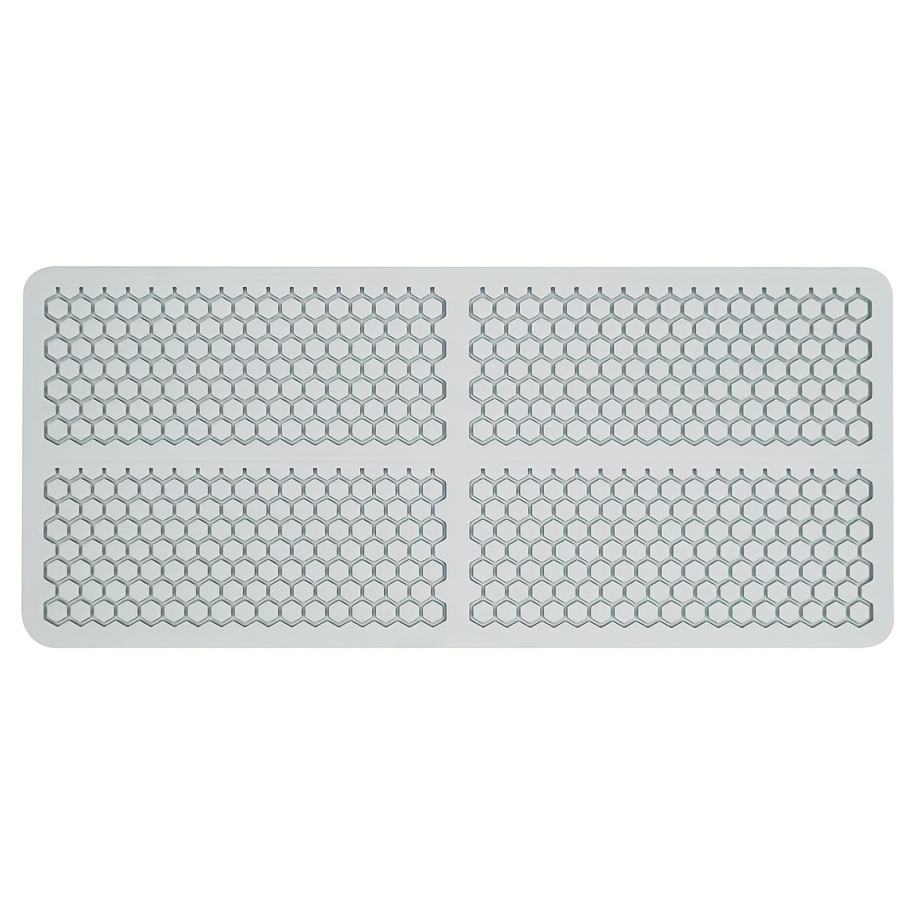 TEMU 1 бр. Honeycomb Silicone Lace Mat за Fondant, Шоколад и Карамели - Неподвижна Мрежа Honeycomb Pattern, Перфектна за Декорация на Торти,