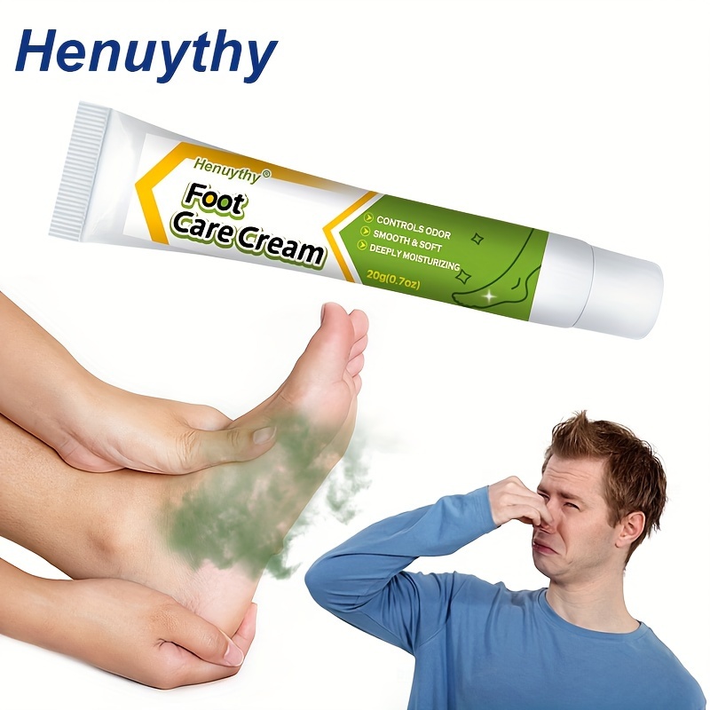 

invisibleguard" Henuythy Unisex Foot Deodorant Cream - Odor Eliminator, Invisible Sweat Protection, 1pc