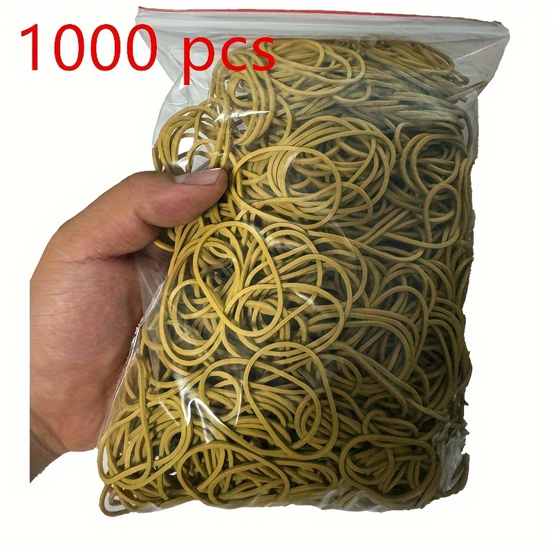 TEMU About1000pcs Rubber Bands, Elastic Rubber Bands, Office School Daily Use Of Rubber Bands