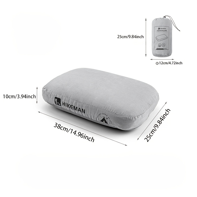[Memory Foam Pillow] Memory Foam Outdoor Camping Pillow | A Single Pillow Available in Four Colors, Portable Neck Support, Suitable for Camping And Travel - Making It an Ideal Gift Choice
