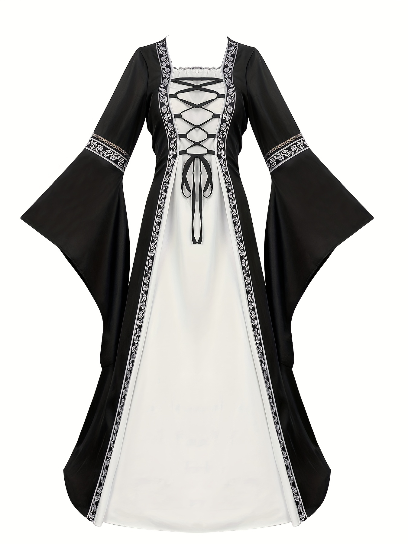 1pc womens medieval renaissance costume dress full length - Temu Mauritius