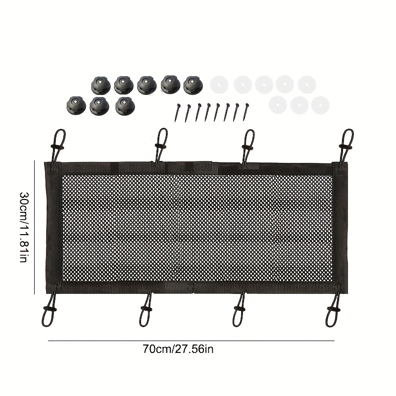 1pc Power Strip Fixer Storage Rack Punch-free Under Desk Net, Desk & Drawer Organizer For Home Storage