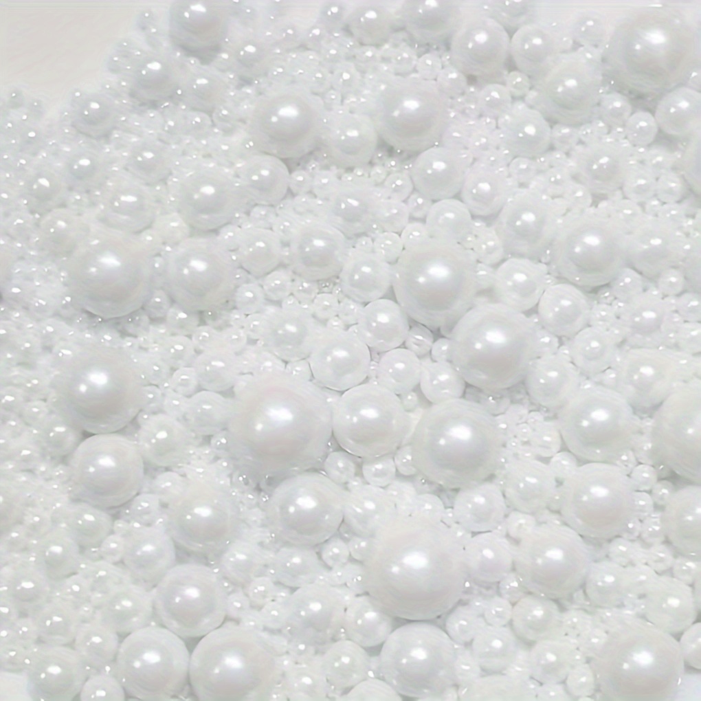 

Resin Cake Pearl Embellishments, 200pcs, No Feathers, Non-edible Faux Pearl Mix For Cake Cupcake Decorations, Varied Sizes 3-8mm - Power-free Cake Decorating Accessories