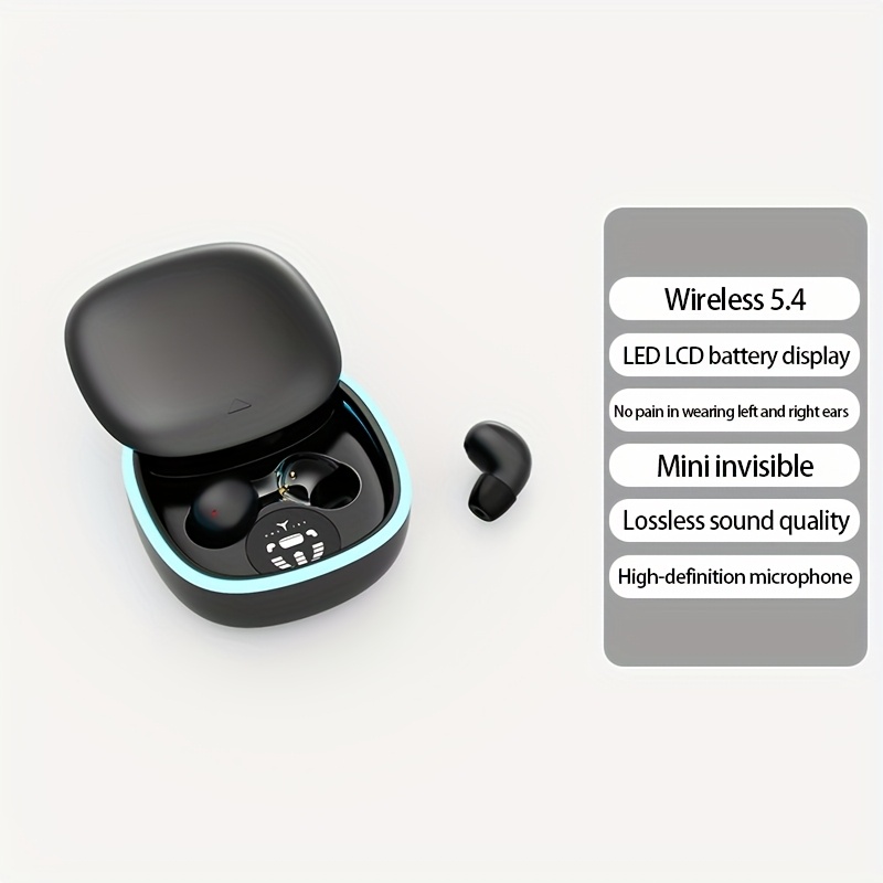 TEMU Invisible Smallest Mini Earbuds For Small Ears , Discreet Low Profile Wireless Tiny Micro Hidden Headset With Microphone Small Headphones