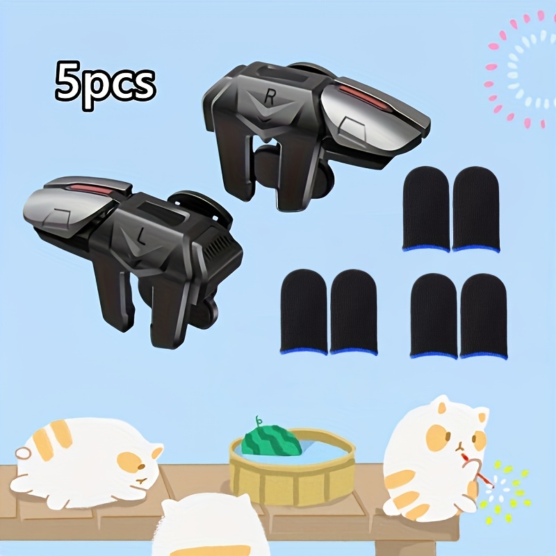 5pcs Multi-functional Game Auxiliary Tool Set, Multi-finger Mobile Phone Mechanical Auxiliary Button, Trigger, Auxiliary Click And Press, Suitable For Use With Mobile Phone Games
