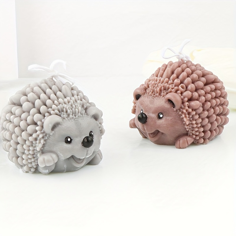 

3d Hedgehog Candle Liquid Silicone Mold Diy Handmade Fragrant Soap Clay Mold Creative Epoxy Resin Drip Craft Mold Home Decoration Ornaments Gifts