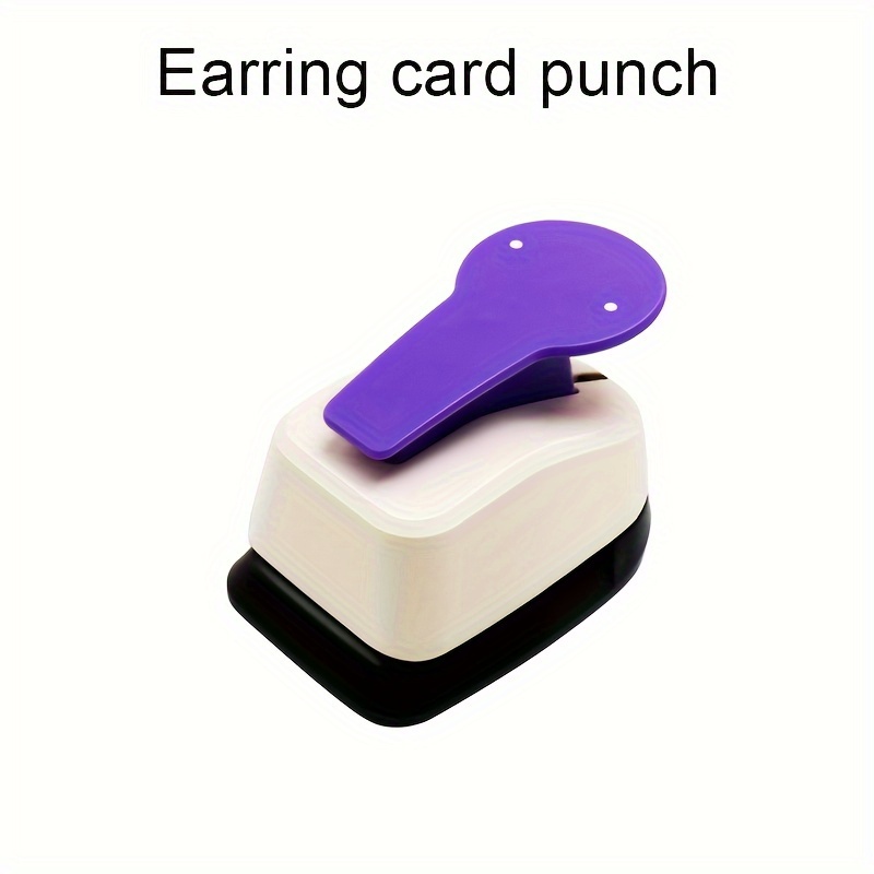 TEMU Earring Card Punch, Earring Stud Jewelry Card Punch Embosser, Suitable For Jewelry Bracelet Necklace Display Card Punch Embosser, Handicrafts